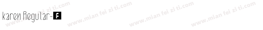 karen Regular字体转换